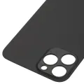 Back Glass With 3M Adhesive For iPhone 12 Pro Max (No Logo / Large Camera Hole) (Graphite)