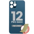 Back Glass With 3M Adhesive For iPhone 12 Pro Max (No Logo / Large Camera Hole) (Pacific Blue)