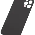 Back Glass With 3M Adhesive For iPhone 12 Pro Max (No Logo / Large Camera Hole) (Pacific Blue)