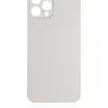 Back Glass With 3M Adhesive For iPhone 12 Pro Max (No Logo / Large Camera Hole) (Silver)