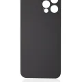Back Glass With 3M Adhesive For iPhone 12 Pro Max (No Logo / Large Camera Hole) (Silver)
