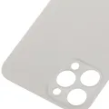 Back Glass With 3M Adhesive For iPhone 12 Pro Max (No Logo / Large Camera Hole) (Silver)