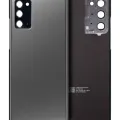 Back Cover Glass With Camera Lens For Samsung Galaxy Note 20 5G (No Logo) (Aftermarket Plus) (Mystic Gray)