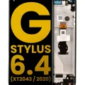 LCD Assembly With Frame For Motorola Moto G Stylus 6.4" (XT2043 / 2020) (Refurbished) (Mystic Indigo)
