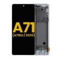 OLED Assembly With Frame For Samsung Galaxy A71 5G (A716U / 2020) (Refurbished) (Prism Cube Silver)