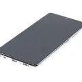 OLED Assembly With Frame For Samsung Galaxy A71 5G (A716U / 2020) (Refurbished) (Prism Cube Silver)