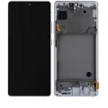 OLED Assembly With Frame For Samsung Galaxy A71 5G (A716U / 2020) (Refurbished) (Prism Cube Silver)