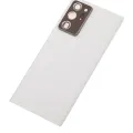 Back Cover Glass With Camera Lens For Samsung Galaxy Note 20 Ultra (No Logo) (Aftermarket Plus) (Mystic White)
