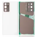 Back Cover Glass With Camera Lens For Samsung Galaxy Note 20 Ultra (No Logo) (Aftermarket Plus) (Mystic White)