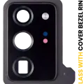 Back Camera Lens With Cover Bezel Ring For Samsung Galaxy Note 20 Ultra (Mystic Black)