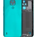 Back cover Glass For Motorola Moto E7 (XT2095 / 2020) (Aqua Blue)