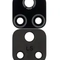 Back Camera Lens (Glass Only) With Adhesive For Motorola Moto E7 (XT2095 / 2020) (Black)