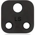 Back Camera Lens (Glass Only) With Adhesive For Motorola Moto E7 (XT2095 / 2020) (Black)