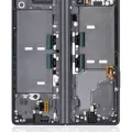 Inner OLED Assembly With Frame For Samsung Galaxy Z Fold 2 5G (Refurbished) (Mystic Black)