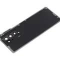 Back Cover Glass With Camera Lens For Samsung Galaxy Z Fold 2 5G (Premium) (Mystic Black)