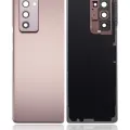 Back Cover Glass With Camera Lens For Samsung Galaxy Z Fold 2 5G (Premium) (Mystic Bronze)