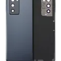 Back Cover Glass With Camera Lens For Samsung Galaxy Z Fold 2 5G (Aftermarket Plus) (Mystic Black)