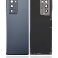 Back Cover Glass With Camera Lens For Samsung Galaxy Z Fold 2 5G (Aftermarket Plus) (Mystic Black)