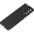 Back Cover Glass With Camera Lens For Samsung Galaxy Z Fold 2 5G (Aftermarket Plus) (Mystic Black)