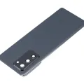 Back Cover Glass With Camera Lens For Samsung Galaxy Z Fold 2 5G (Aftermarket Plus) (Mystic Black)