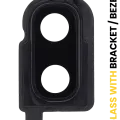Back Camera Lens With Bracket / Bezel For Samsung Galaxy Z Flip 4G (F700) / Z Flip 5G (F707) (Mirror Black)