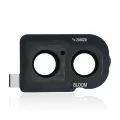 Back Camera Lens With Bracket / Bezel For Samsung Galaxy Z Flip 4G (F700) / Z Flip 5G (F707) (Mirror Black)