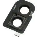 Back Camera Lens With Bracket / Bezel For Samsung Galaxy Z Flip 4G (F700) / Z Flip 5G (F707) (Mirror Black)
