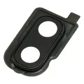 Back Camera Lens With Bracket / Bezel For Samsung Galaxy Z Flip 4G (F700) / Z Flip 5G (F707) (Mirror Black)