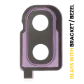 Back Camera Lens With Bracket / Bezel For Samsung Galaxy Z Flip 4G (F700) / Z Flip 5G (F707) (Mirror Purple）