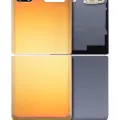 Top & Bottom Back Cover Glass With Camera Lens For Samsung Galaxy Z Flip 4G (F700) / Z Flip 5G (F707) (Aftermarket Plus) (Mirror Gold)