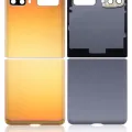 Top & Bottom Back Cover Glass With Camera Lens For Samsung Galaxy Z Flip 4G (F700) / Z Flip 5G (F707) (Aftermarket Plus) (Mirror Gold)