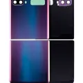 Top & Bottom Back Cover Glass With Camera Lens For Samsung Galaxy Z Flip 4G (F700) / Z Flip 5G (F707) (Aftermarket Plus) (Mirror Purple)