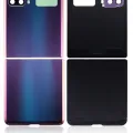 Top & Bottom Back Cover Glass With Camera Lens For Samsung Galaxy Z Flip 4G (F700) / Z Flip 5G (F707) (Aftermarket Plus) (Mirror Purple)
