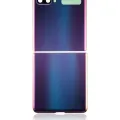 Top & Bottom Back Cover Glass With Camera Lens For Samsung Galaxy Z Flip 4G (F700) / Z Flip 5G (F707) (Aftermarket Plus) (Mirror Purple)