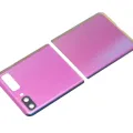 Top & Bottom Back Cover Glass With Camera Lens For Samsung Galaxy Z Flip 4G (F700) / Z Flip 5G (F707) (Aftermarket Plus) (Mirror Purple)