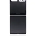 Top & Bottom Back Cover Glass With Camera Lens For Samsung Galaxy Z Flip 4G (F700) / Z Flip 5G (F707) (Aftermarket Plus) (Mystic Gray)