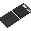 Top & Bottom Back Cover Glass With Camera Lens For Samsung Galaxy Z Flip 4G (F700) / Z Flip 5G (F707) (Aftermarket Plus) (Mystic Gray)