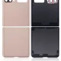 Top & Bottom Back Cover Glass With Camera Lens For Samsung Galaxy Z Flip 4G (F700) / Z Flip 5G (F707) (Aftermarket Plus) (Mystic Bronze)