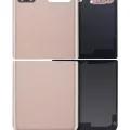 Top & Bottom Back Cover Glass With Camera Lens For Samsung Galaxy Z Flip 4G (F700) / Z Flip 5G (F707) (Aftermarket Plus) (Mystic Bronze)