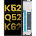 LCD Assembly With Frame For LG K52 / Q52 / K62 (Refurbished) (Black)