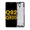 LCD Assembly With Frame For LG Q92 5G / Q920 (Refurbished) (Silver)