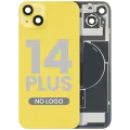 Back Glass w/ MagSafe Magnet & NFC & Flashlight Flex For iPhone 14 Plus (Aftermarket) (No Logo) (Yellow)