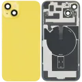 Back Glass w/ MagSafe Magnet & NFC & Flashlight Flex For iPhone 14 Plus (Aftermarket) (No Logo) (Yellow)