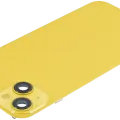 Back Glass w/ MagSafe Magnet & NFC & Flashlight Flex For iPhone 14 Plus (Aftermarket) (No Logo) (Yellow)