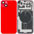Back Glass w/ MagSafe Magnet For iPhone 14 Plus (Used OEM Pull: Grade A) (Red)