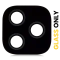 Back Camera Lens (Glass Only) With Adhesive For Motorola Moto E7 Plus (XT2081 / 2020) (Black)