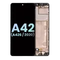 Дисплейний модуль (OLED) з рамкою для Samsung Galaxy A42 5G (A426 / 2020) (Service Pack) (Prism Dot Black)
