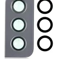 Back Camera Lens With Cover Bezel Ring For Samsung Galaxy S21 5G (Phantom Gray)