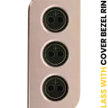 Back Camera Lens With Cover Bezel Ring For Samsung Galaxy S21 5G (Gold)