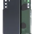 Задня кришка зі склом камери для Samsung Galaxy S21 5G (No Logo) (Aftermarket Plus) (Phantom Gray)